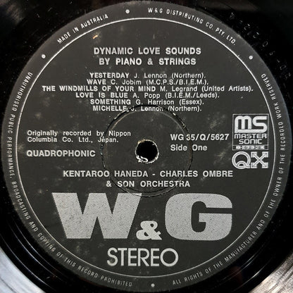 Kentaro Haneda, Charles Ombre Et Son Orchestre : Dynamic Love Sounds By Piano, Strings (LP, Album, Quad)