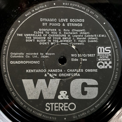 Kentaro Haneda, Charles Ombre Et Son Orchestre : Dynamic Love Sounds By Piano, Strings (LP, Album, Quad)