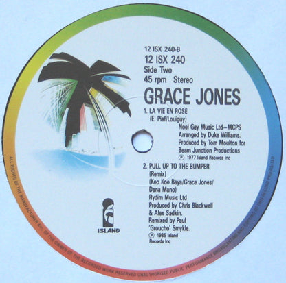 Grace Jones : Pull Up To The Bumper (A Musclemix) (A Megamix Cut-up) (12", Single)