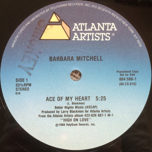 Barbara Mitchell : Ace Of My Heart (12", Promo)