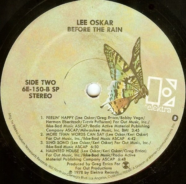 Lee Oskar : Before The Rain (LP, Album, SP )