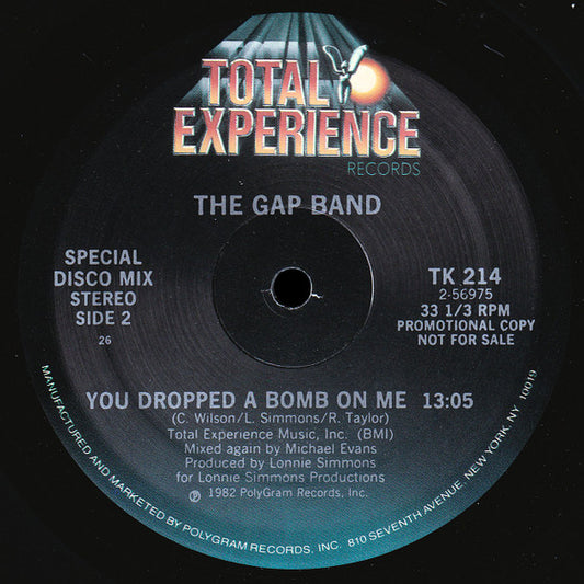 The Gap Band : You Dropped A Bomb On Me (12", Promo)