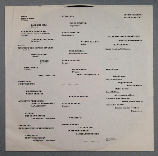 Weather Report : This Is This (LP, Album, Pit)
