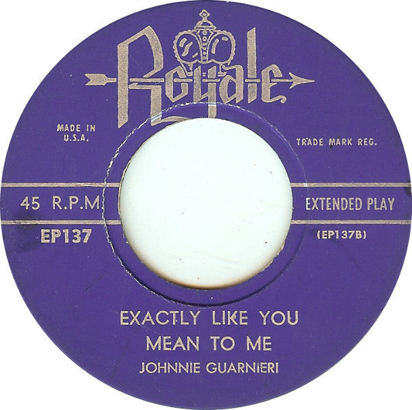 Johnnie Guarnieri* : Nobody's Sweetheart (7", EP)
