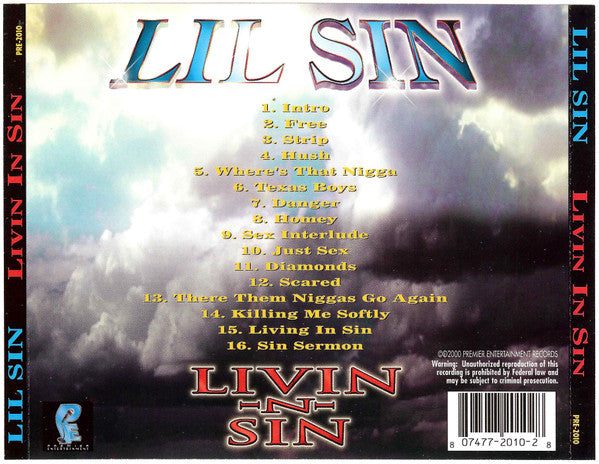 Lil Sin* : Livin In Sin (CD, Album)