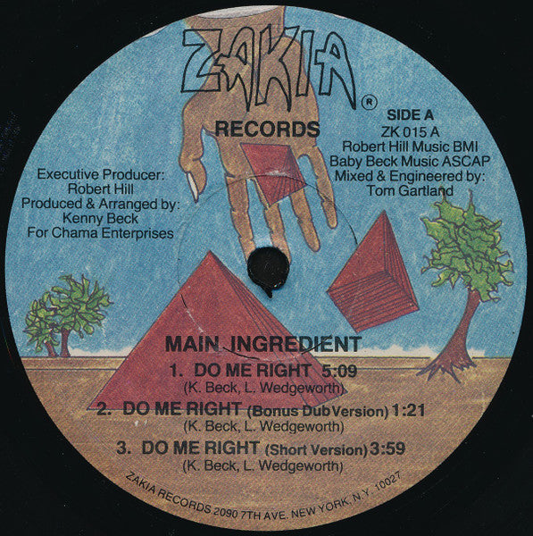 Main Ingredient* : Do Me Right (12")
