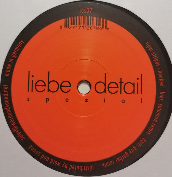 Tiger Stripes : Hooked Remixes (12")
