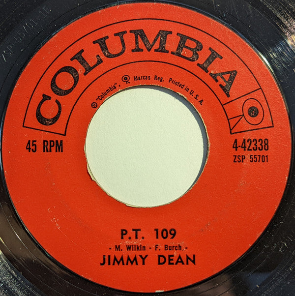 Jimmy Dean : P.T. 109 / Walk On, Boy (7", Single, Styrene, Ter)