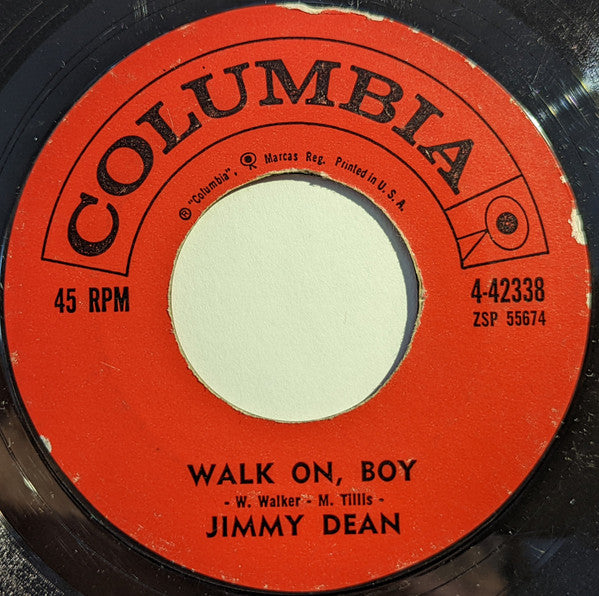 Jimmy Dean : P.T. 109 / Walk On, Boy (7", Single, Styrene, Ter)