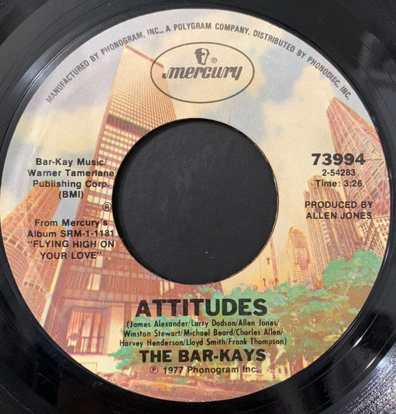 Bar-Kays : Attitudes / Can't Keep My Hands Off You (7", Single, Ter)