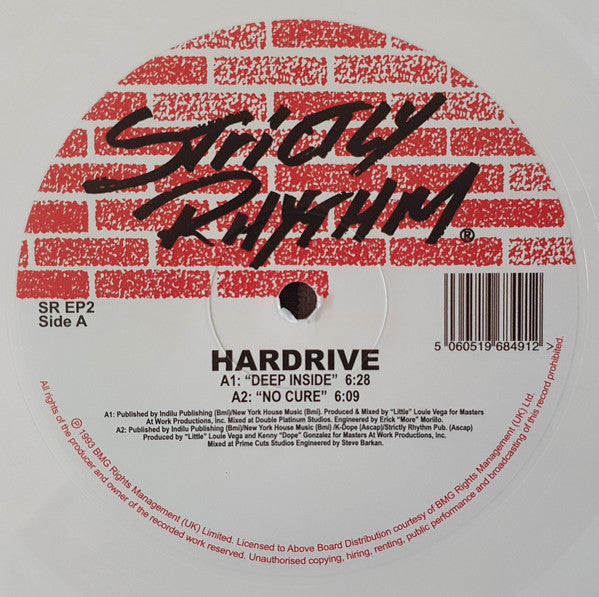 Hardrive : Deep Inside (12", EP, RE, RM, RP, Whi)