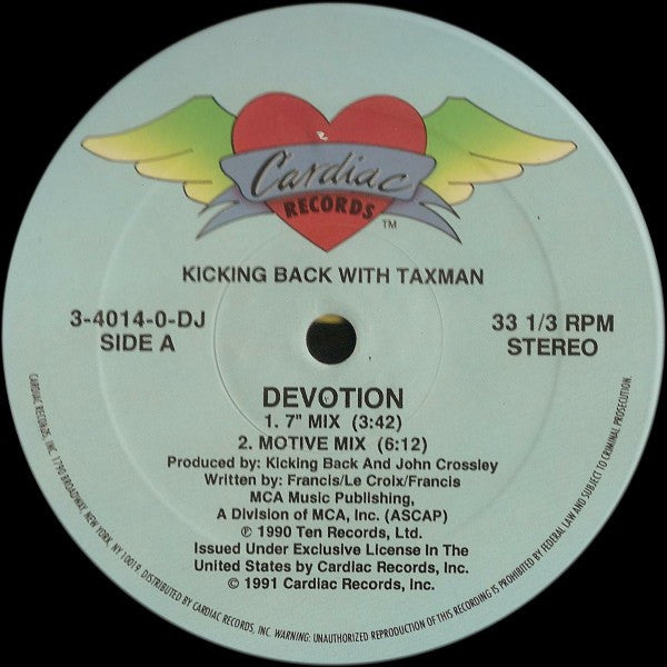 Kicking Back With Taxman : Devotion (12", Single, Promo)
