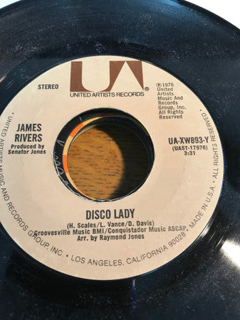 James Rivers : Disco Lady (7", Single)