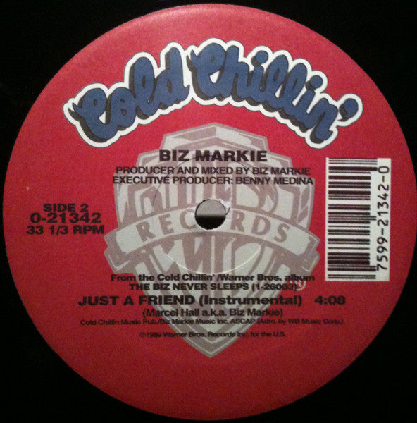 Biz Markie : Just A Friend (12", Ltd, RE)