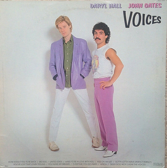 Daryl Hall & John Oates : Voices (LP, Album, RE, RP)