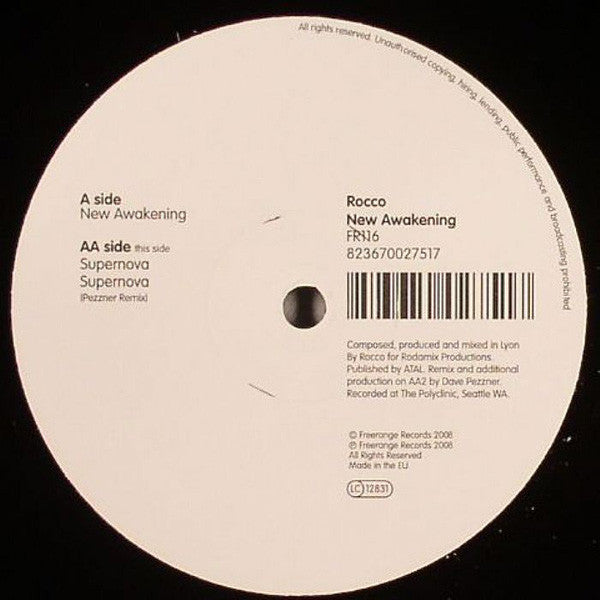 Rocco* : New Awakening (12")