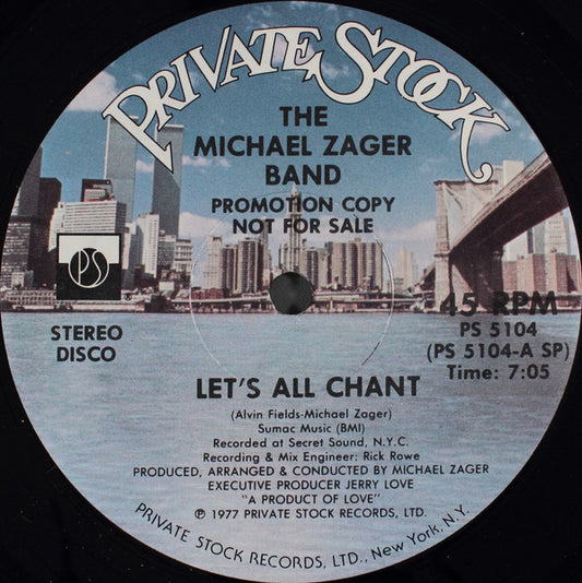 The Michael Zager Band : Let's All Chant / Love Express (12", Promo)