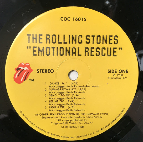 The Rolling Stones : Emotional Rescue (LP, Album, AR)