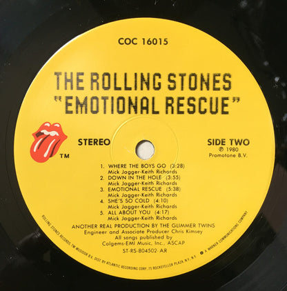 The Rolling Stones : Emotional Rescue (LP, Album, AR)