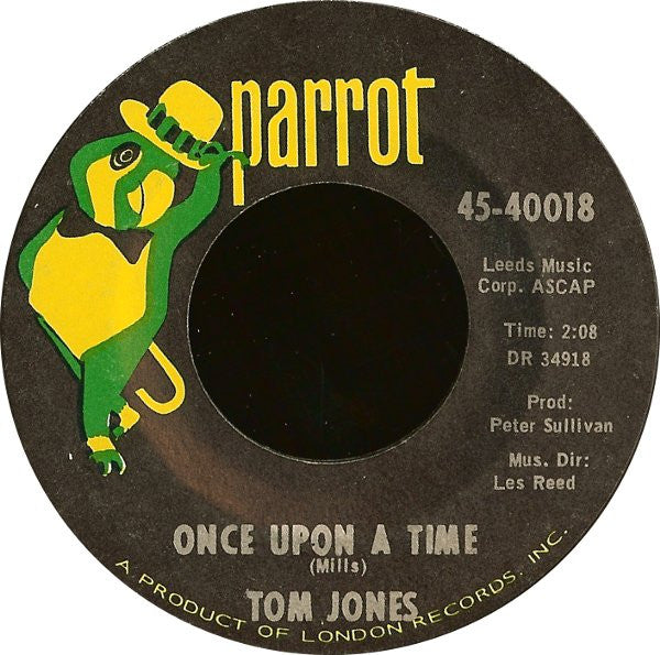 Tom Jones : I'll Never Fall In Love Again / Once Upon A Time (7", Single, RE, Styrene, She)