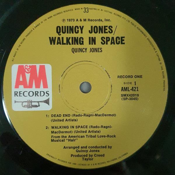 Quincy Jones : Walking In Space Plus (2xLP, Album, Comp)