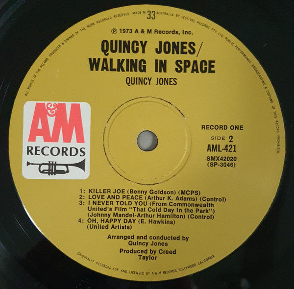 Quincy Jones : Walking In Space Plus (2xLP, Album, Comp)