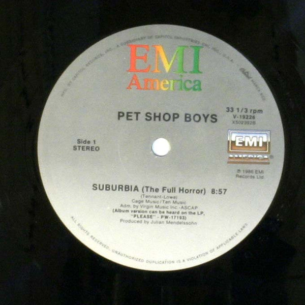 Pet Shop Boys : Suburbia (12")