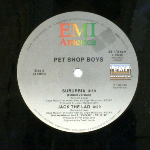 Pet Shop Boys : Suburbia (12")