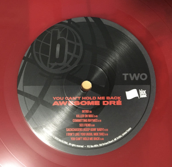 Awesome Dré & The Hardcore Committee : You Can't Hold Me Back (LP, Album, RSD, RE, RM, Red)