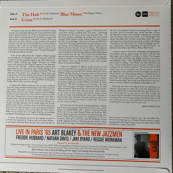 Art Blakey & The New Jazzmen : Live In Paris '65 (LP, Album, Mono, Ltd, RM, 180)