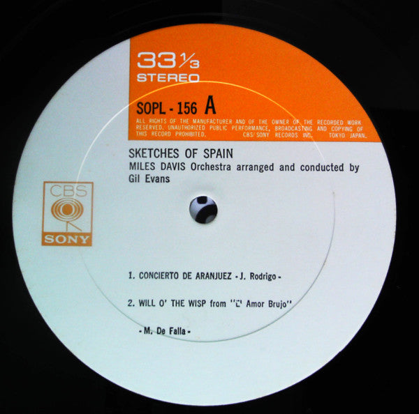 Miles Davis : Sketches Of Spain (LP, Album, RE)