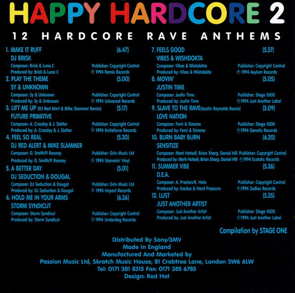 Various : Happy Hardcore 2 (CD, Comp)