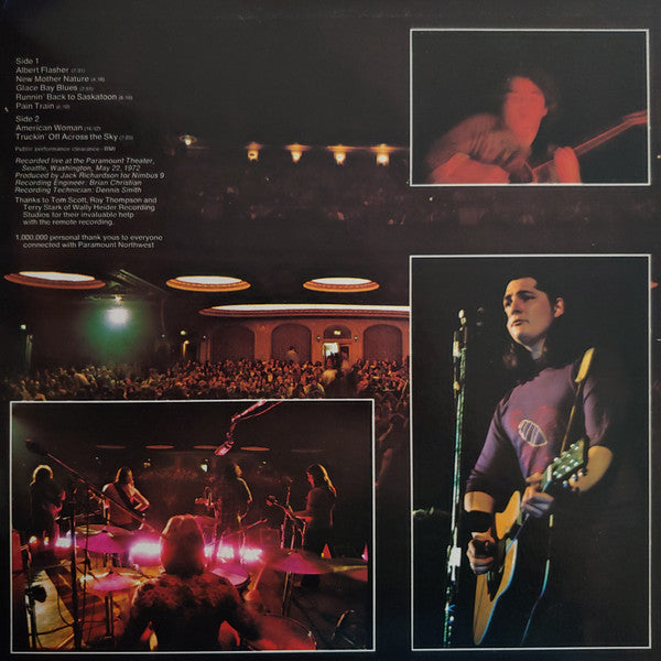 The Guess Who : Live At The Paramount (LP, Album, Gat)