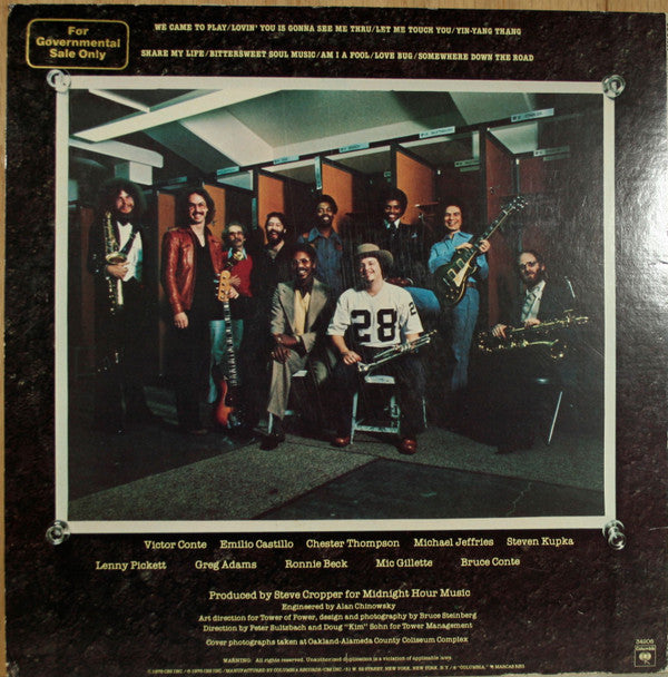 Tower Of Power : We Came To Play (LP, Album)