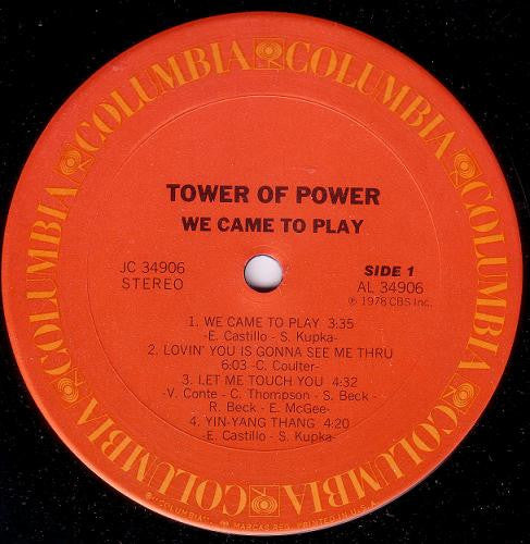 Tower Of Power : We Came To Play (LP, Album)