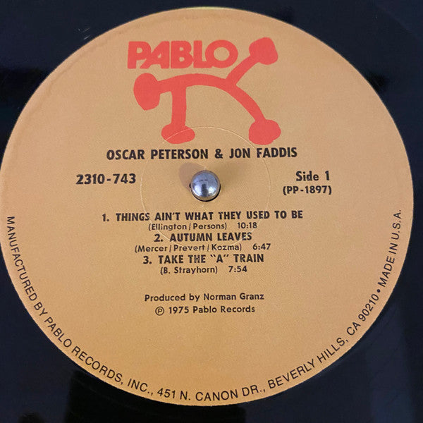 Oscar Peterson & Jon Faddis : Oscar Peterson & Jon Faddis (LP, Album)