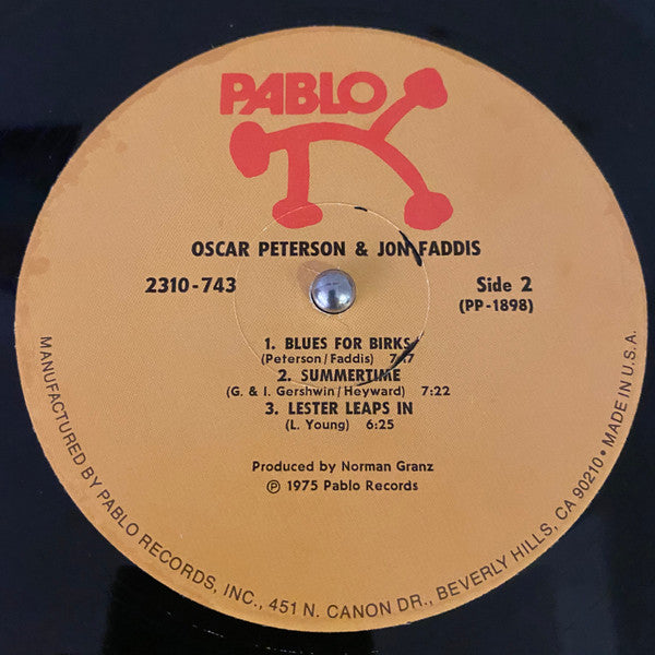 Oscar Peterson & Jon Faddis : Oscar Peterson & Jon Faddis (LP, Album)