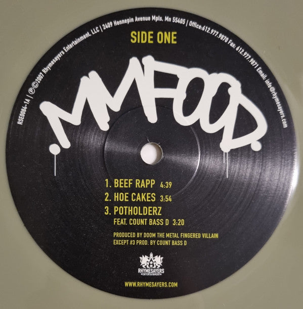 MF Doom : MM..Food (LP, Gre + LP, Pin + Album, RE, RP)