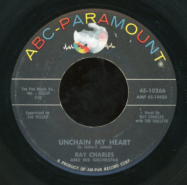 Ray Charles And His Orchestra : Unchain My Heart / But On The Other Hand Baby (7", Single)