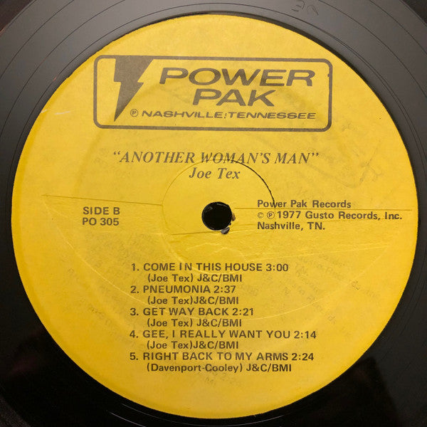 Joe Tex : Another Woman's Man (LP, Comp)