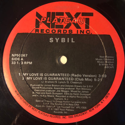 Sybil : My Love Is Guaranteed (The British Remixes) (12")