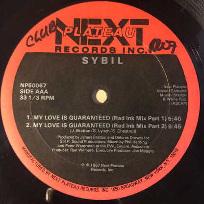 Sybil : My Love Is Guaranteed (The British Remixes) (12")