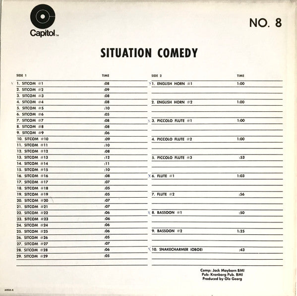 Jack Mayborn : Release No. 14 - Situation Comedy (LP)