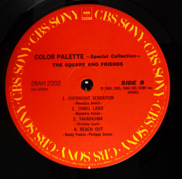 The Square & Friends* : Color Palette (LP, Comp)