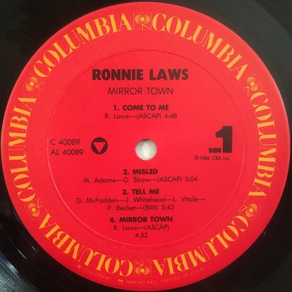 Ronnie Laws : Mirror Town (LP, Album, Pit)