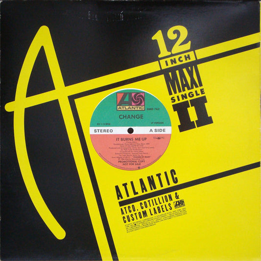 Change : It Burns Me Up (12", Promo)
