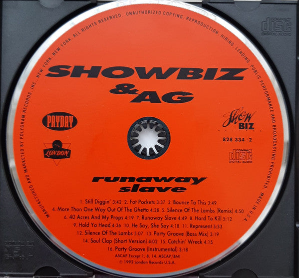 Showbiz & AG* : Runaway Slave (CD, Album)