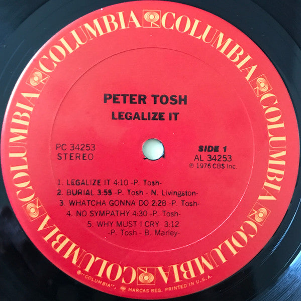 Peter Tosh : Legalize It (LP, Album, Pit)