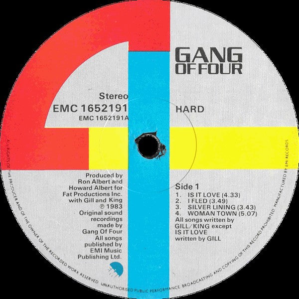 Gang Of 4* : Hard (LP, Album)