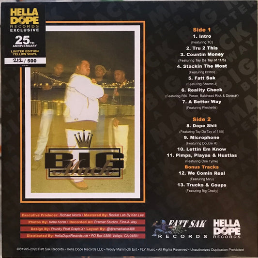 Big Mack : A Better Way (LP, Album, Ltd, Num, RE, Yel)